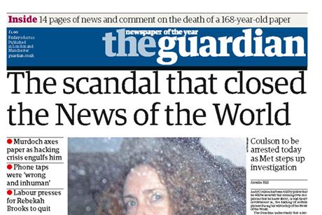 The Guardian set the news agenda in 2011