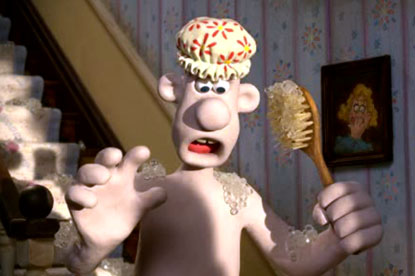 Wallace...appears in nude with Gromit in npower ad