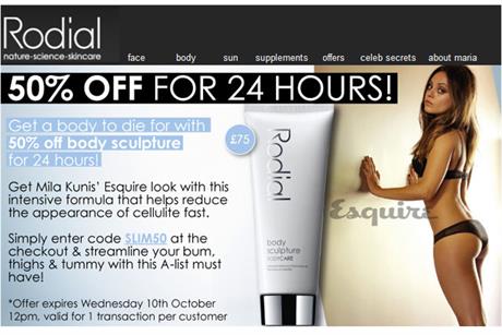 Rodial: ad featuring actress Mila Kunis ruled misleading by the ASA