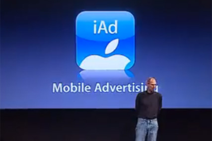 Steve jobs unveils iAds to Apple developers
