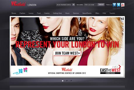 Westfield: East vs West social media campaign