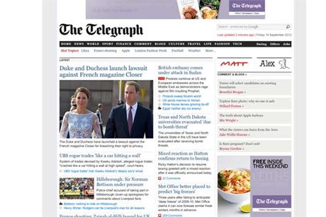 The Telegraph: the UK's number-one quality news brand?