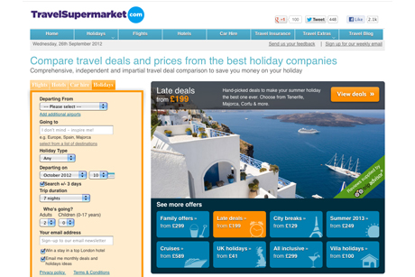 TravelSupermarket: online price comparison service