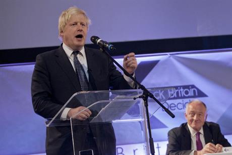 Personality contest: Johnson and Livingstone at a mayoral debate (Rex Features)