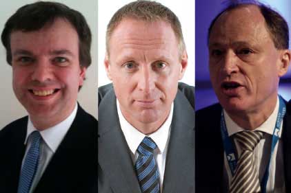 Caught out: Tim Collins, David Wilson and David Richmond