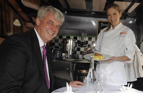 Andrew Lansley:Served up by Lisa Faulkner