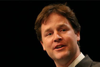 Calling for AV: Nick Clegg