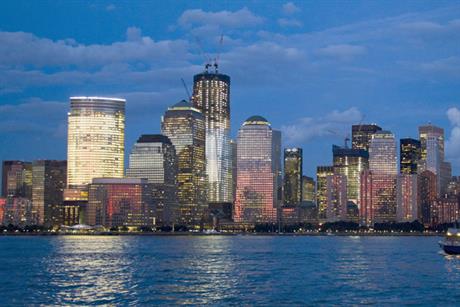 Lower Manhattan skyline