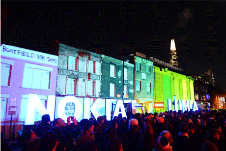 Nokia Lumia launch: Flat Iron Square in Southwark