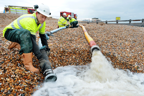 EA: A team sets to work lowering water levels