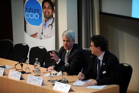 Flexible future: Andrew Lansley (left) at the campaign launch