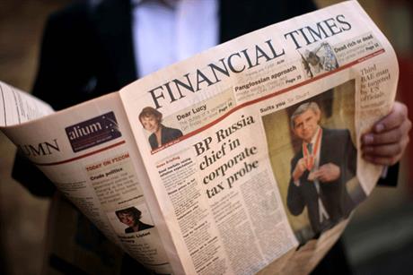 Little impact: The FT covered just 15 per cent of surveys