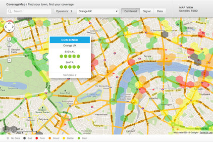 RootMetrics: Mobile signal on a map