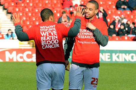 Support: footballers get behind the campaign