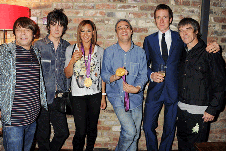 Drawing in the big names: The event attracted musical and sporting talent