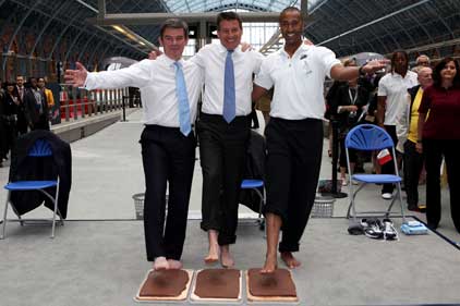 Sponsor launch: Hugh Robertson, Lord Coe and Colin Jackson