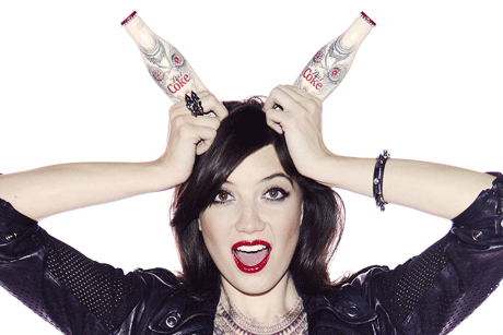 Daisy Lowe: The model helped promote the 'tattoo' collection