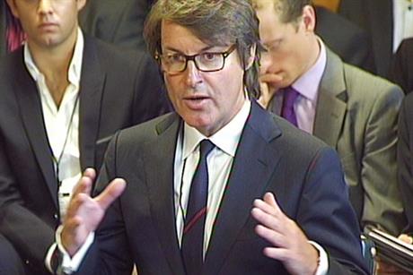Under pressure: CEO Nick Buckles faces the select committee (Press Association)