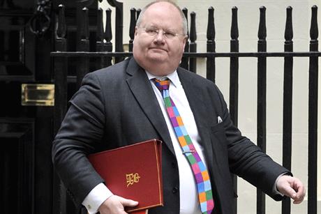 Cutbacks: Eric Pickles oversaw the local government finance settlement for councils (Rex Features)