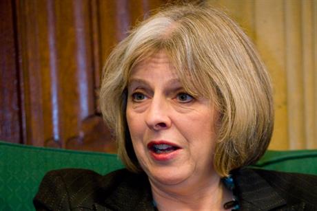 Under pressure: Home Secretary Theresa May