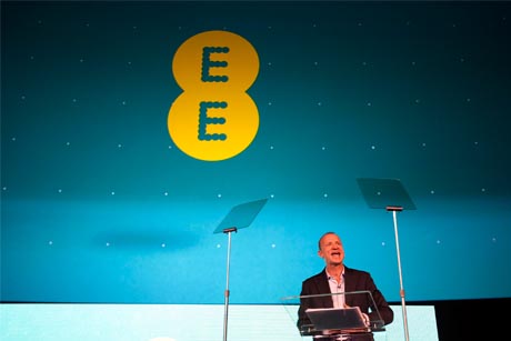 New brand: Olaf Swantee, UK CEO of EE, announces the group's rebrand