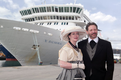 Passengers wore period costumes for the cruise