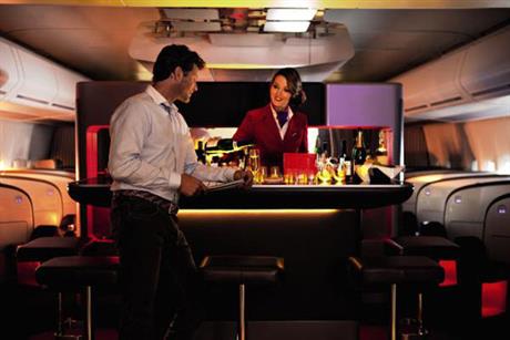 Luxury: Virgin Atlantic's new Upper Class bar