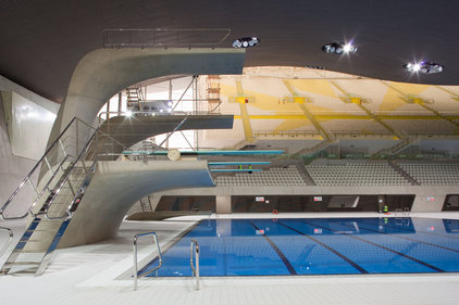 Spaces: The Olympics Aquatics Centre was one of the venues left with empty seats over the weekend. Credit: LOCOG