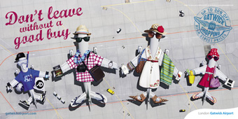 Gatwick Airport 'summer campaign' by Naked Communications