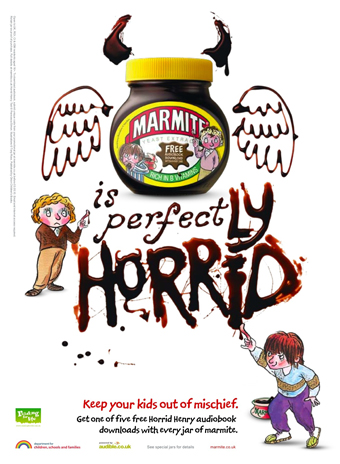 Marmite 'horrid henry' by Iris London