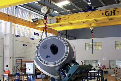 Serious business...Gamesa opened its first Brazilian manufacturing facility in July