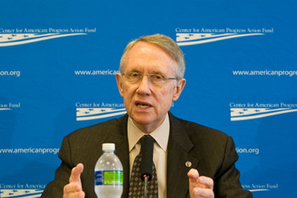A mandatory target needs to be added to a pared-down energy bill released by Senate Majority Leader Harry Reid (pictured)