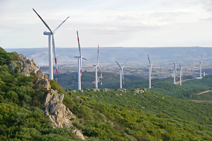 Greentech's 98.9MW Monte Grighine wind farm, Sardinia, Italy