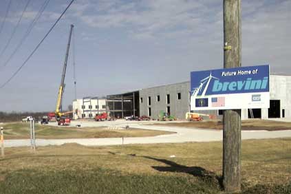 Brevini's new turbine gearbox factory is under construction 