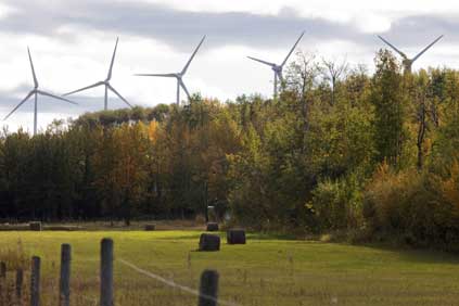 The Bear Mountain wind farm, British Columbia