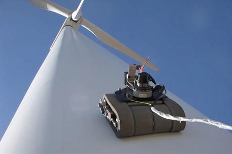 Small gem: The GE robot can scale a tower and capture images for review