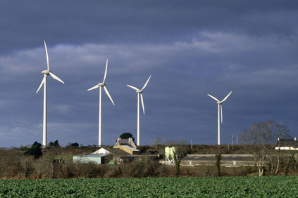 The Ploudalmezeau wind farm in Brittany. France currently has a wind capacity of 5.3GW 