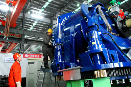 Sinovel production base in Jiuquan: one of the sites with staff on "paid vacation"