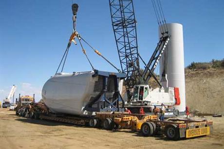 This Terra Gen project is 12 miles SSE of Tehachapi