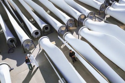 Gamesa's blade manufacturing facility in Albacete, southeastern Spain