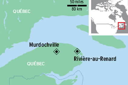 Ice is a problem on the Gulf of St Lawrence 