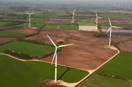 Nordex N100 turbines in Schleswig-Holstein, Germany