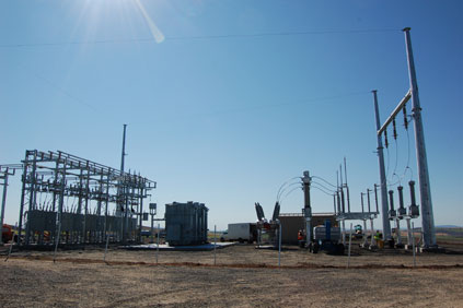 Avista's 230kV Boulder transmission substation