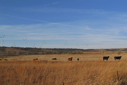 A rendering of the 200MW Caney River project 