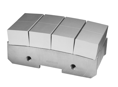A neodymium-based permanent magnet used in wind turbines, made by Vacuumschmelze of Germany