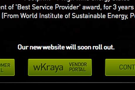 Wind World India... despite rebranding on 1 January the company does not have a complete website