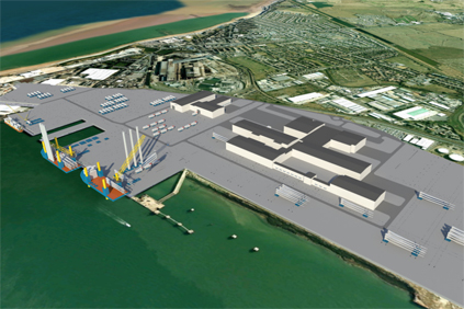 The Sheerness plant would have assembled the  Vestas V164 turbine