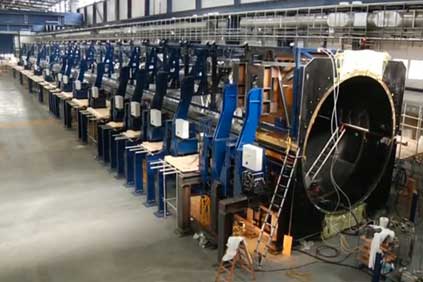 The mould for the 80-metre V164 blade 