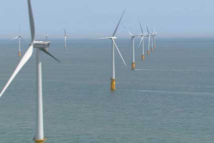 The 300MW Thanet offshore wind farm 