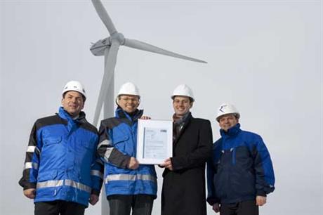 REpower receives compliance certificate for the MM82 2MW turbine